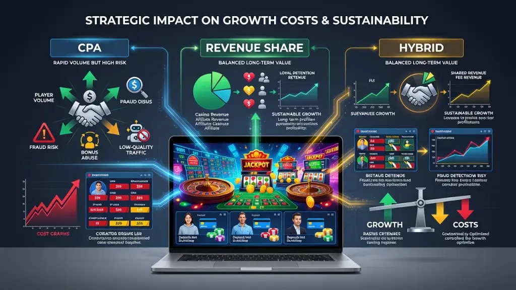 Choosing Affiliate Payment Models Shapes Casino Growth Costs